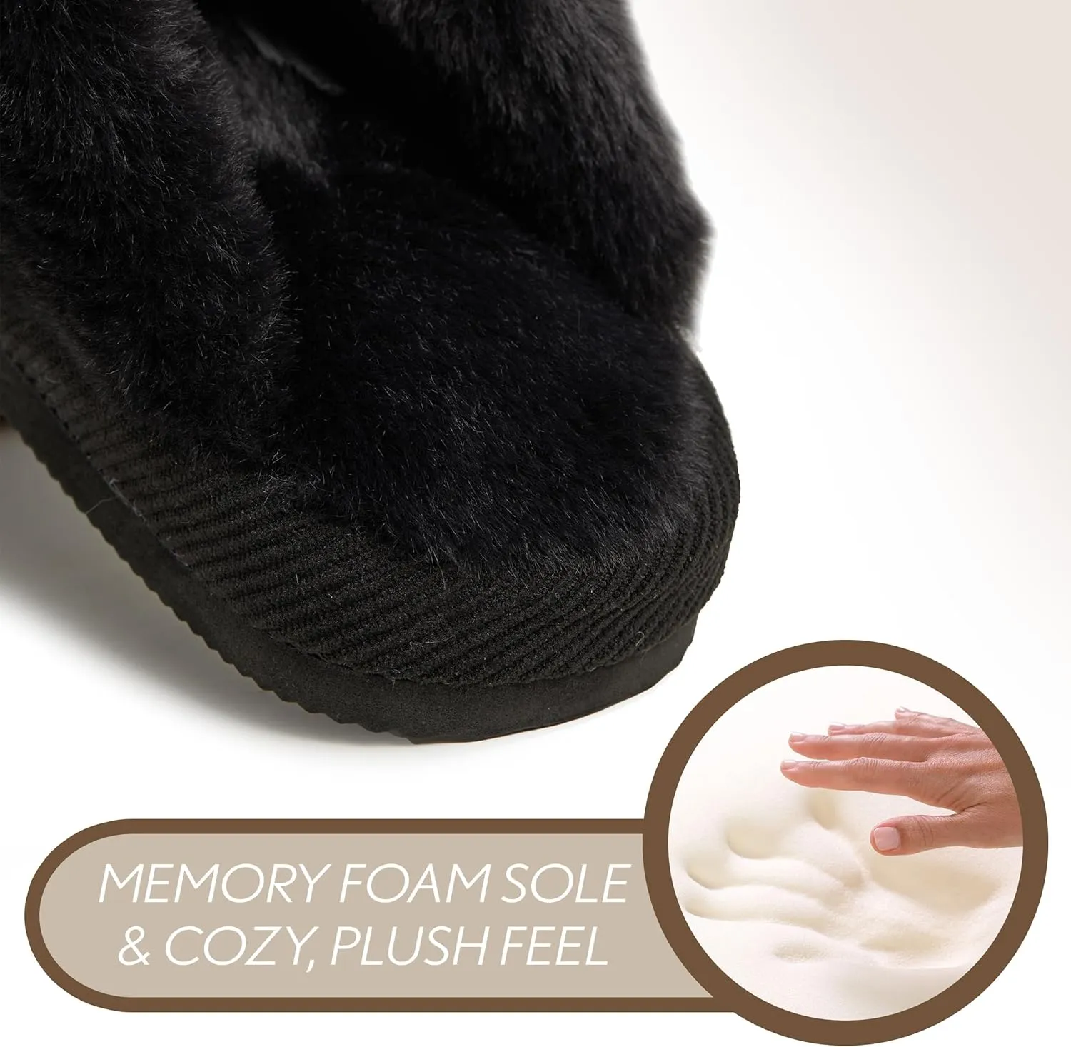 Funky Junque Cozy Plush Women's Memory Foam Slippers - Mother's Day Gift - Indoor/Outdoor Slip-Ons