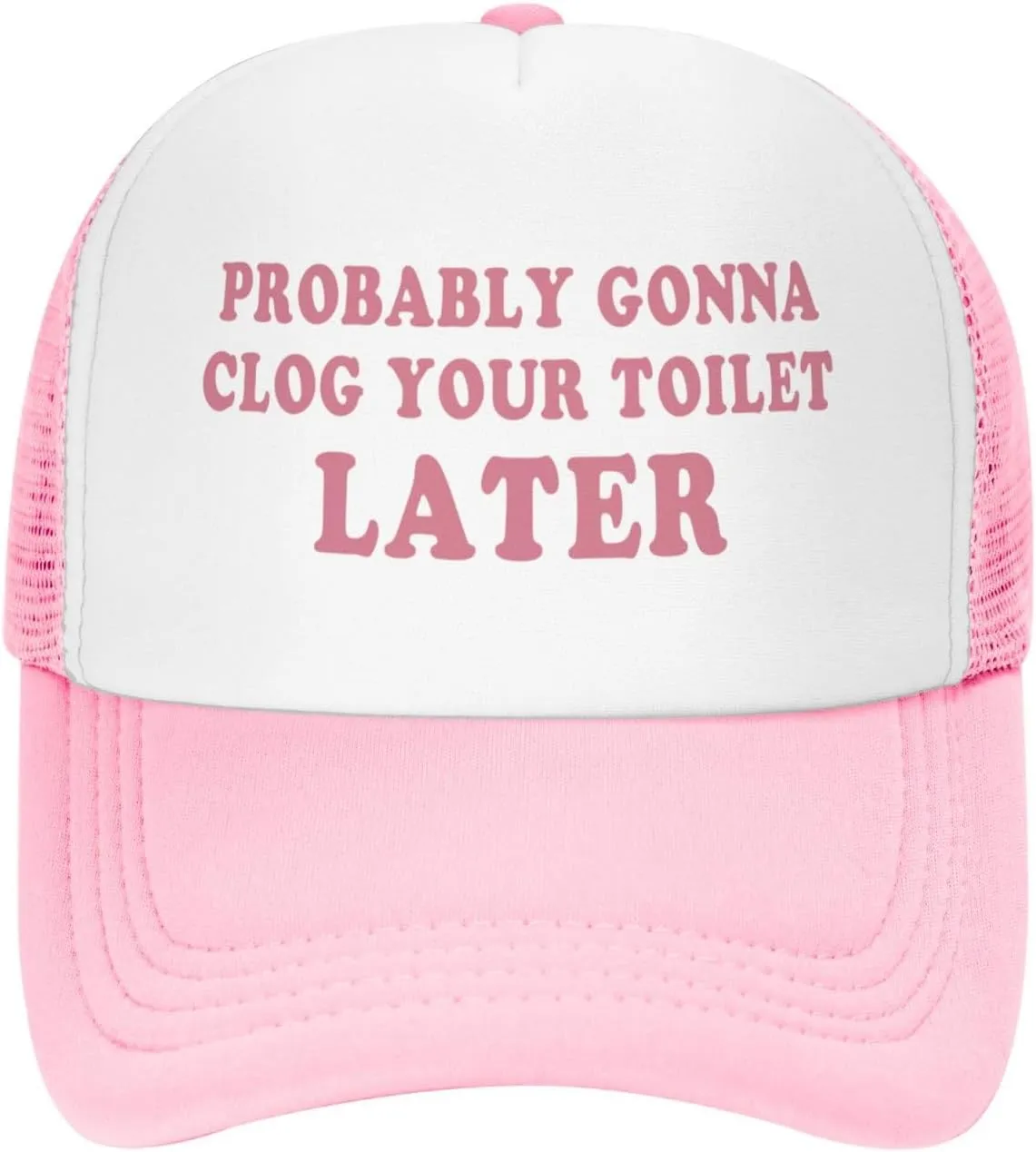 Funny Trucker Hats for Women Pink Hot Pink Men Funny Gag Baseball Hat for Girls Humor Gift Men
