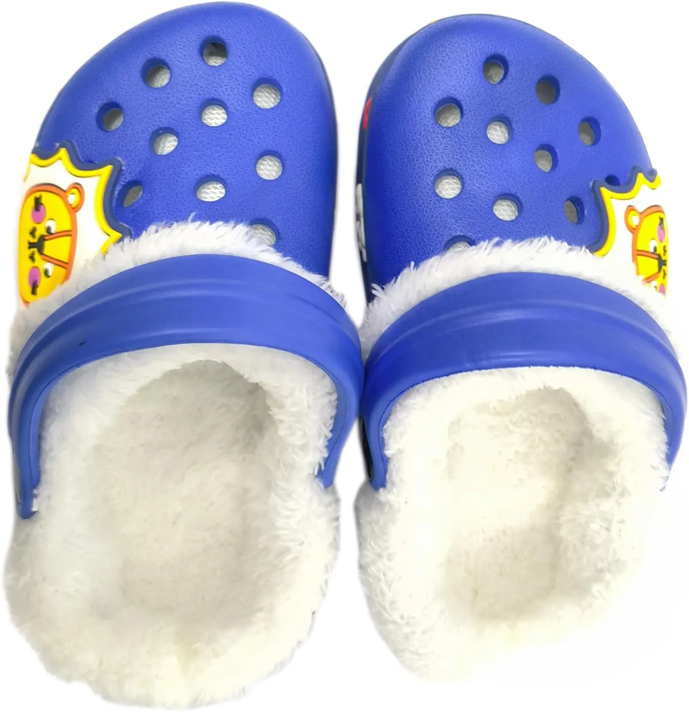 Fur Lined Clogs for Kids : Winter Warm Plush Garden Clogs for Boys Girls Cute Cartoon Lightweight Slip On Indoor Outdoor Garden Shoes with Non-Slip Sole