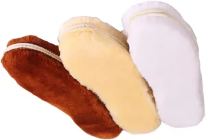 GALPADA Foot Care : 3 Pairs Arch Support Sheepskin Insoles Warm Sheepskin Shoe Pads Random