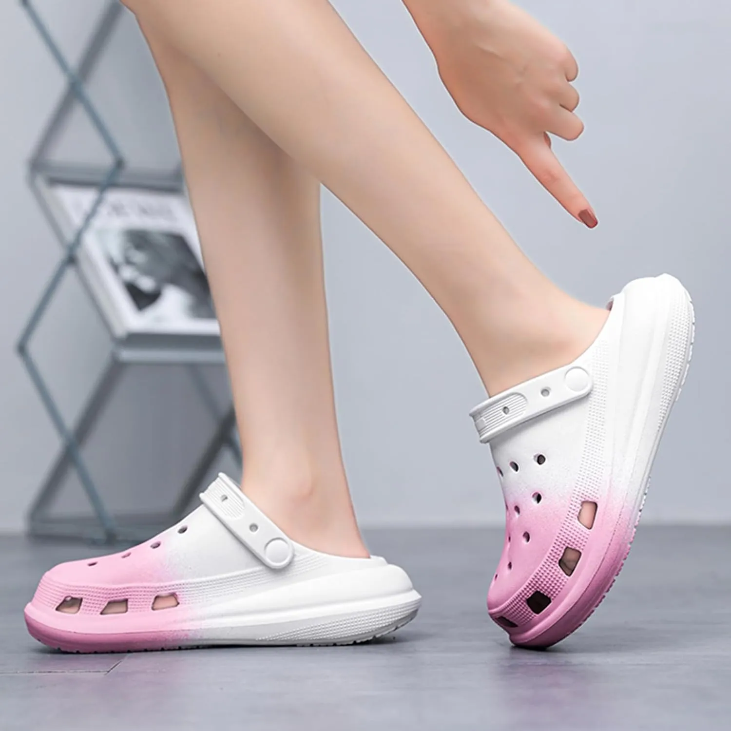 Garden Clogs for Women Men Comfortable Quick-Dry Slip On Shoes Unisex Adults Breathable Casual Lightweight Non Slip Slippers Sandals for Indoor Outdoor Pool Beach Yard Kitchen