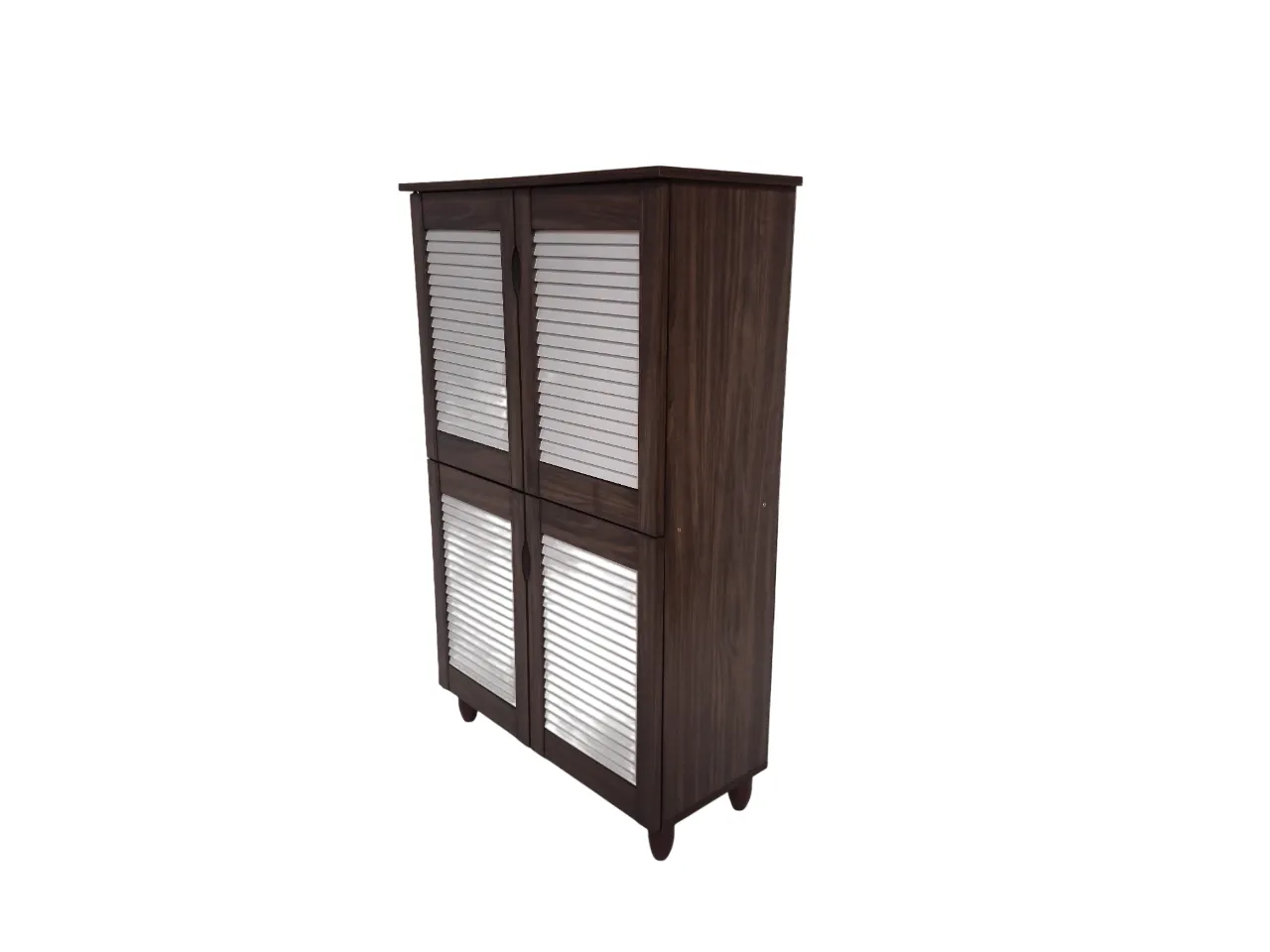 Gayle 4 Door Shoe Rack White