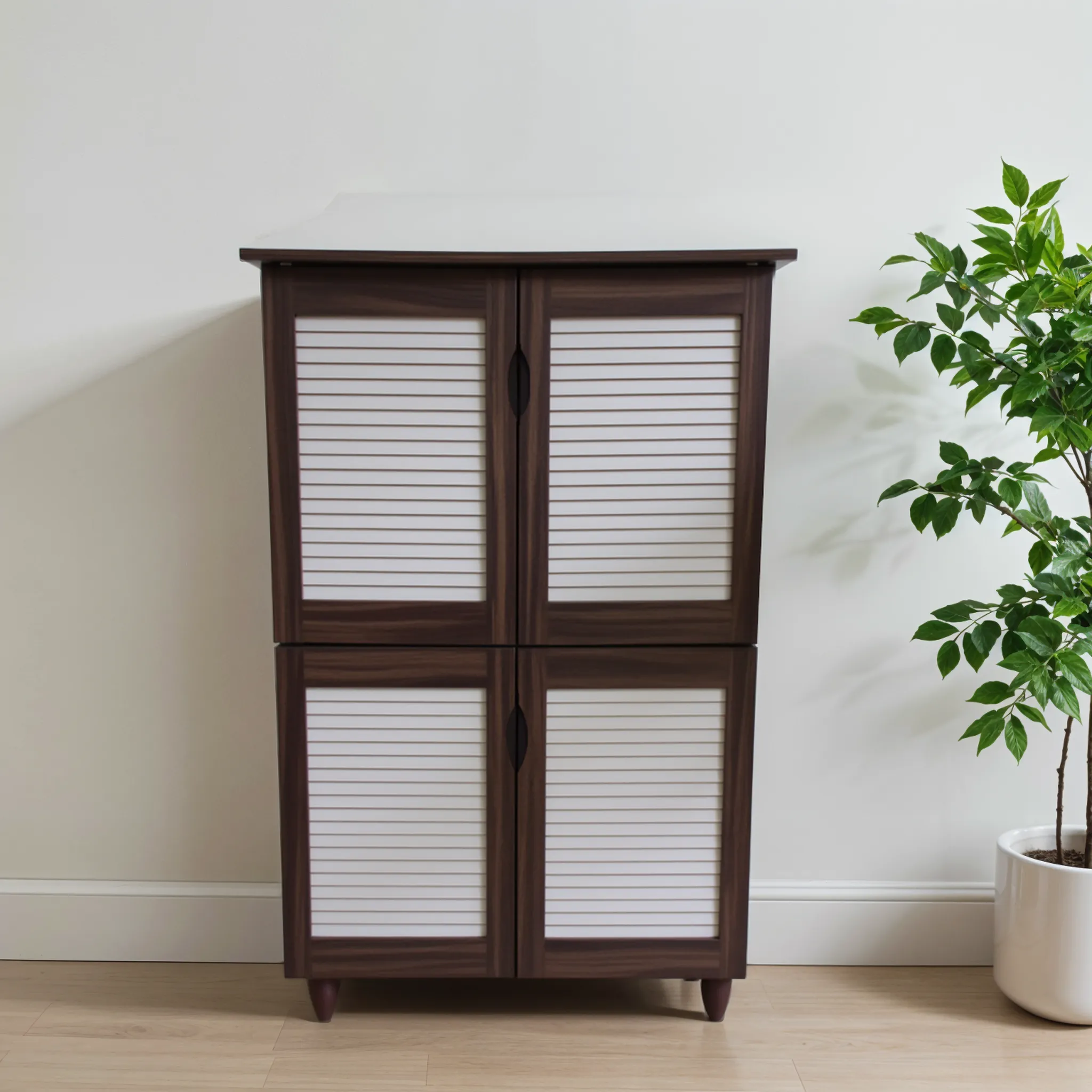 Gayle 4 Door Shoe Rack White