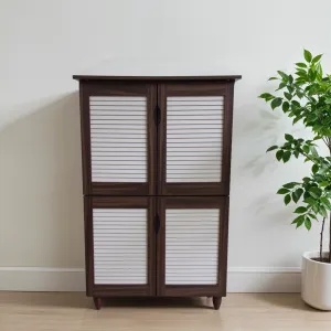 Gayle 4 Door Shoe Rack White