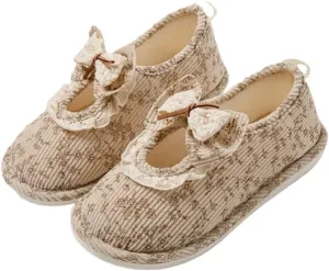 Geerta Non Slip Hospital Slippers for Women Labor and Delivery Cute Bow Ultra-Soft Comfortable Pregnancy Shoes Warm Memory Foam Postpartum Slippers Maternity Foldable House Shoes Home Office Bathroom