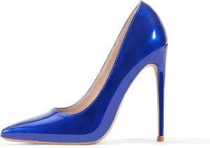 GENSHUO Women's 4.7 Inch Pumps Pointy Closed Toe Stiletto Sexy High Heels Slip on Porm Party Wedding Dress Shoes