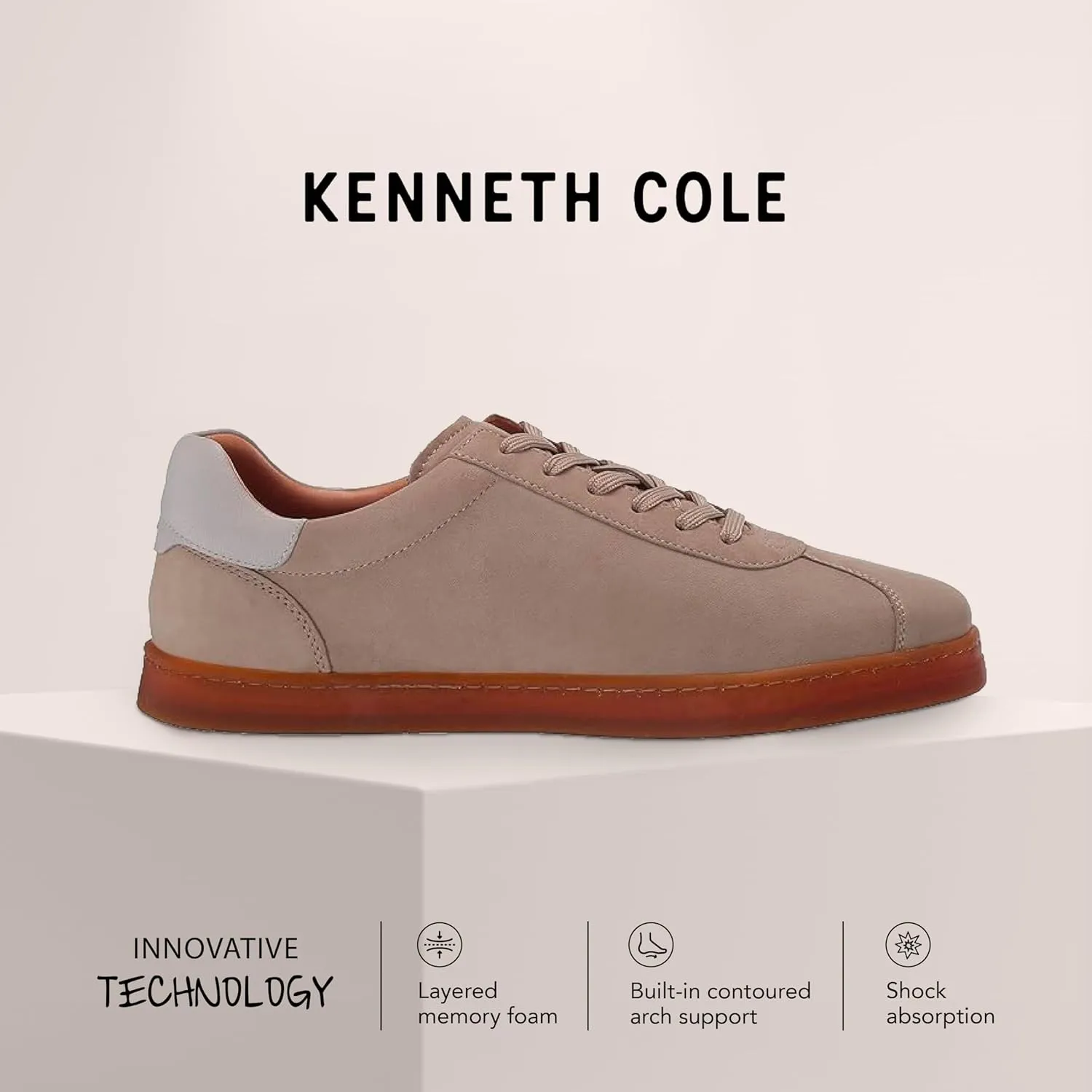 Gentle Souls by Kenneth Cole Men's Sneaker Cushioned for All-Day Comfort, Built-in Arch Support