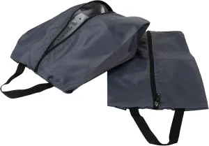 GForce Set of 2 Traveling Shoe Bags | Lightweight | Portable Carrying Handle | Packing Luggage Organizer | Protects Shoes | Durable Rip-Stop Nylon | Grey