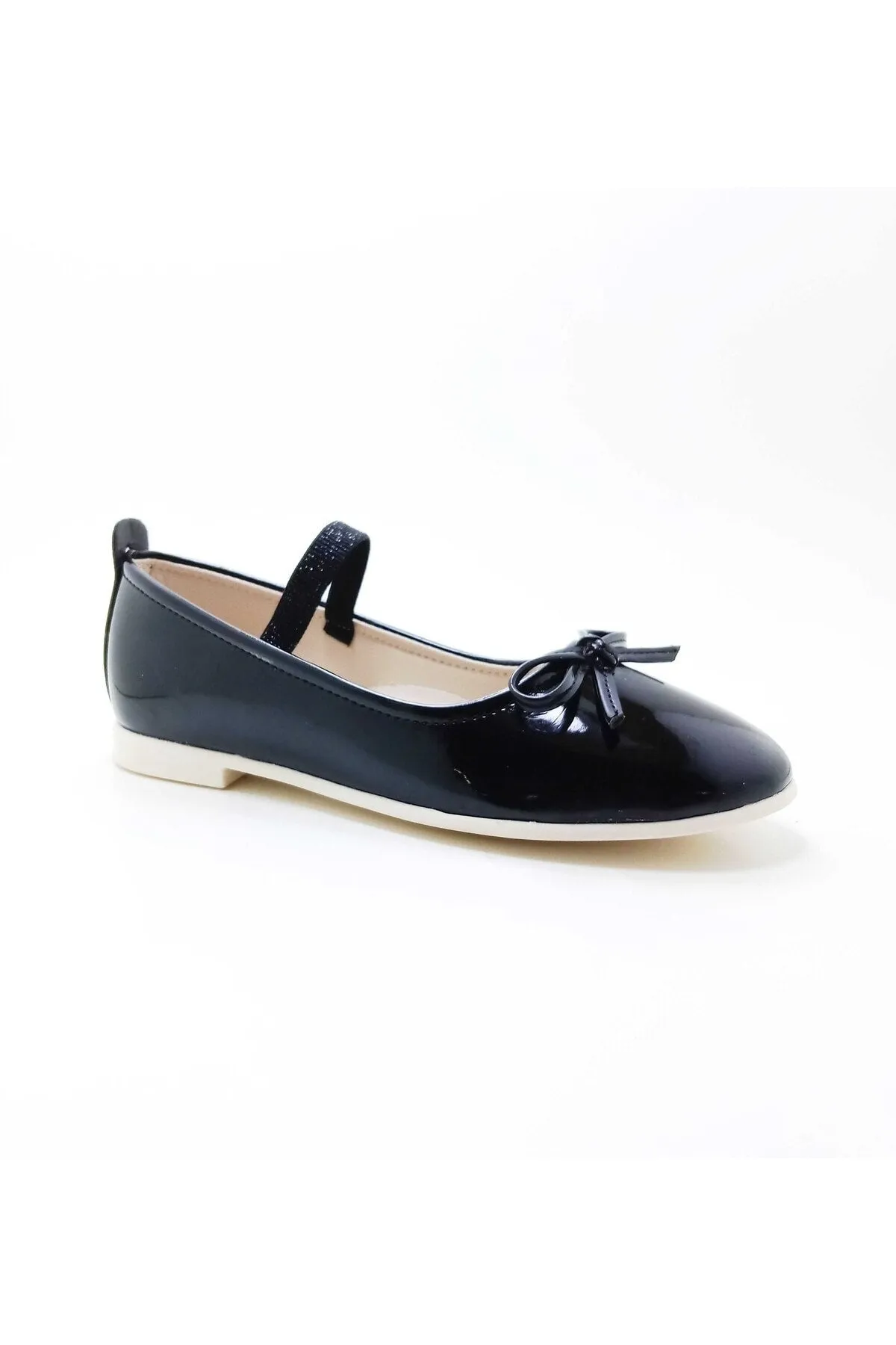 Girl's Elastic-Bow Detail Lightweight Flats(26-35 Num.)