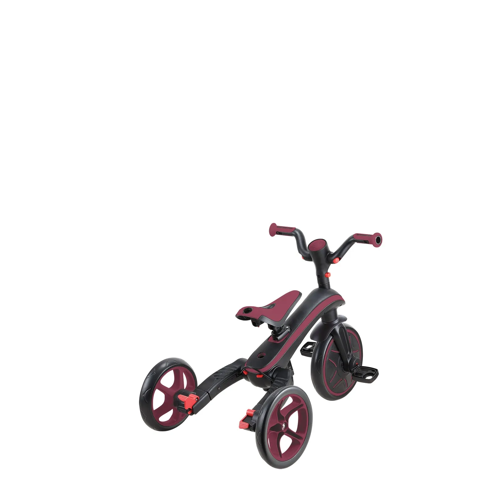 Globber EXPLORER Trike 4in1 FOLDABLE - Burgundy