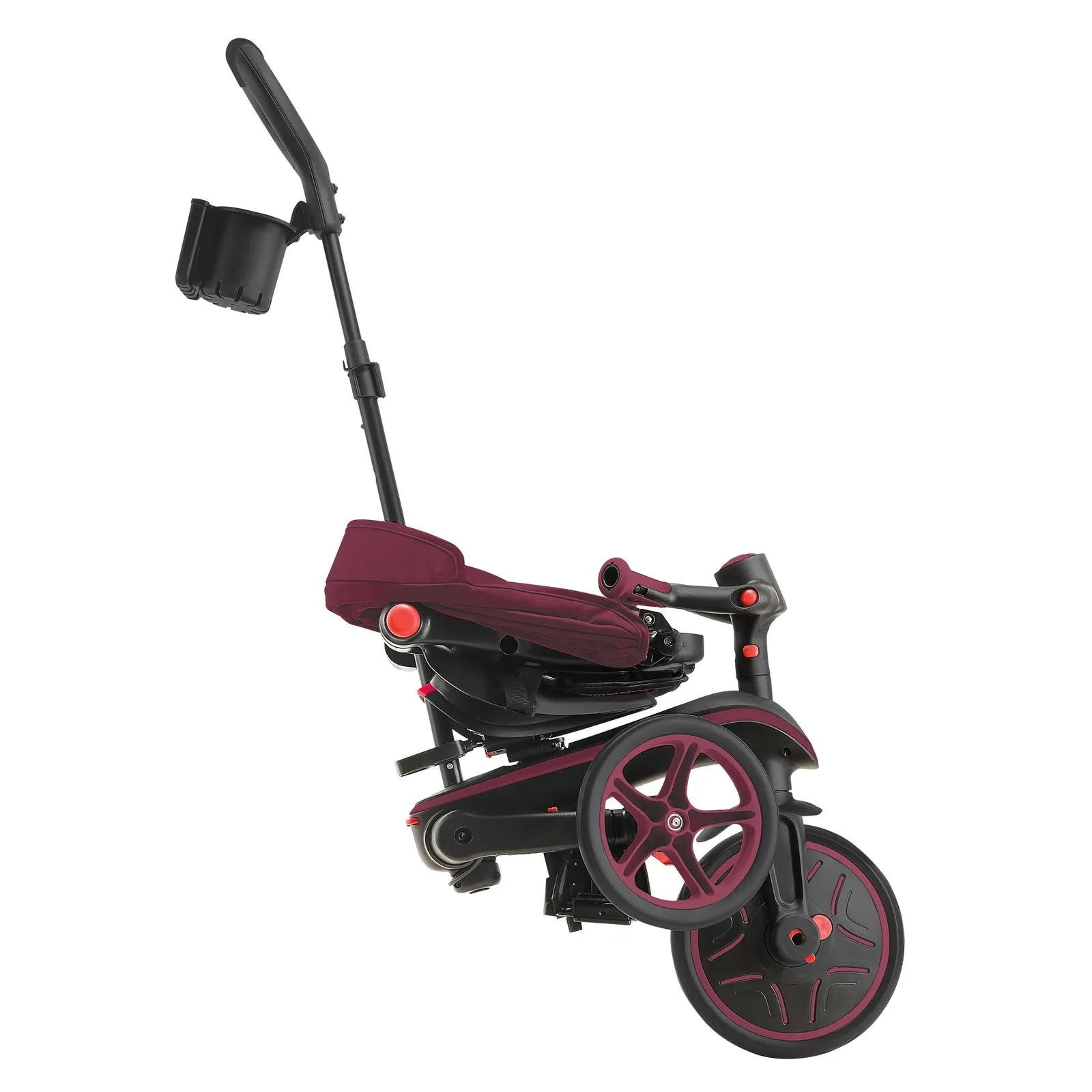 Globber EXPLORER Trike 4in1 FOLDABLE - Burgundy
