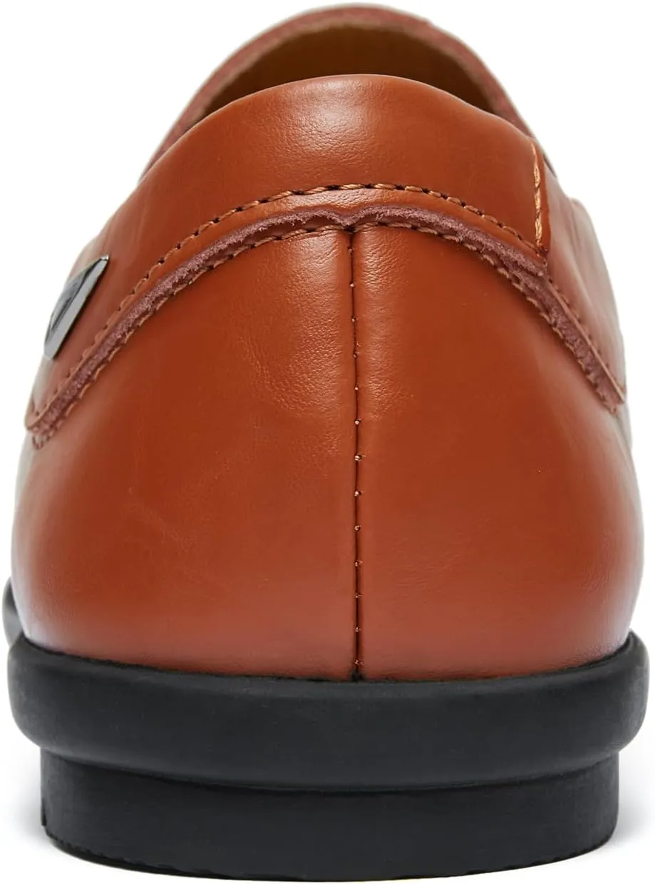 Go Tour Men’s Casual Leather Fashion Slip-on Loafers Shoes