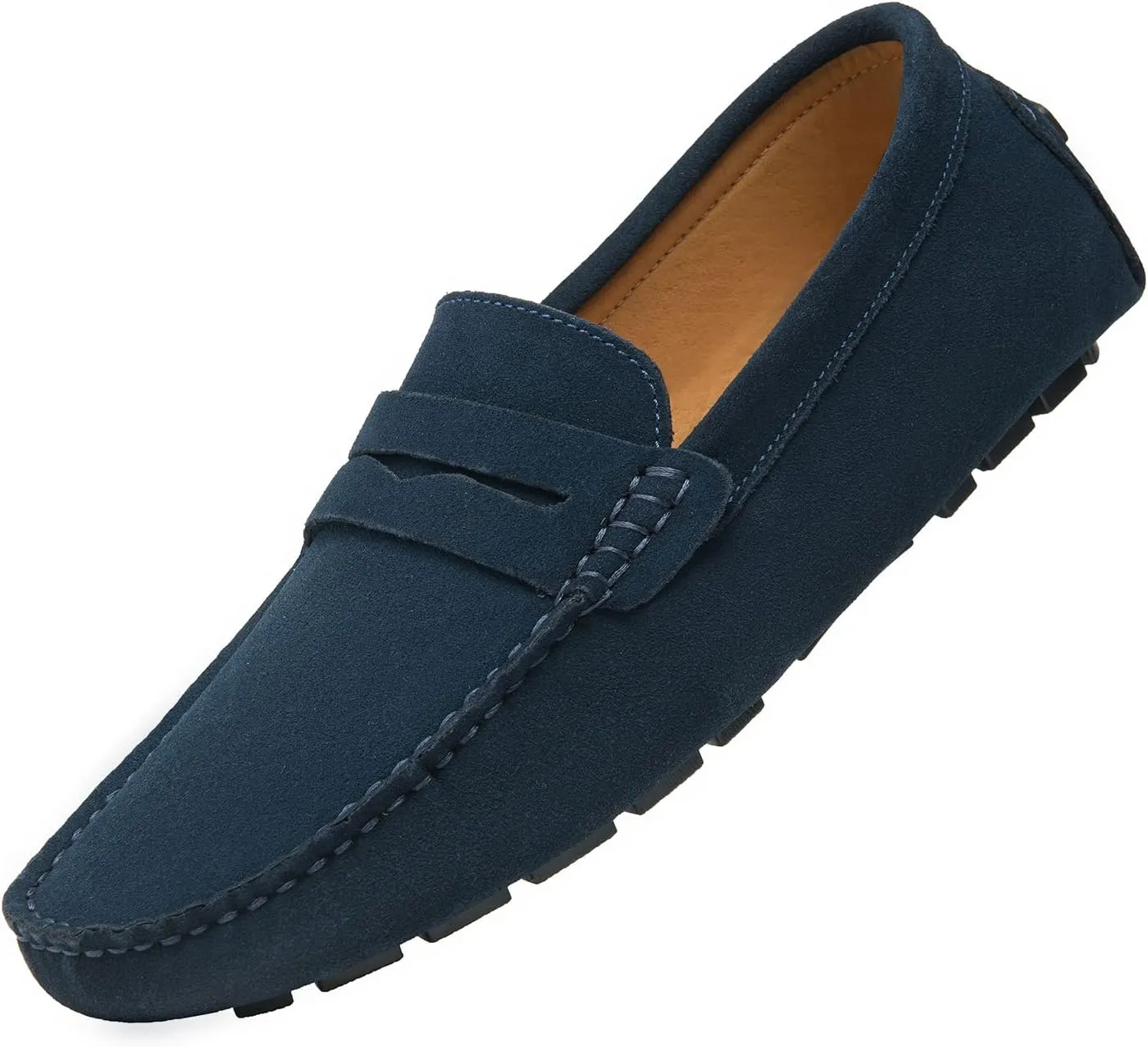 Go Tour Men's Penny Loafers Moccasin Driving Shoes Slip On Flats Boat Shoes