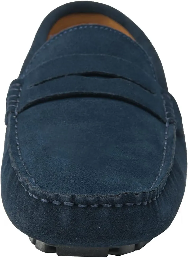 Go Tour Men's Penny Loafers Moccasin Driving Shoes Slip On Flats Boat Shoes