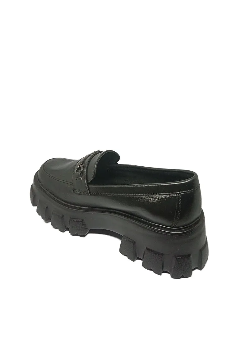 GRETA GENUINE LEATHER CHUNKY LOAFER
