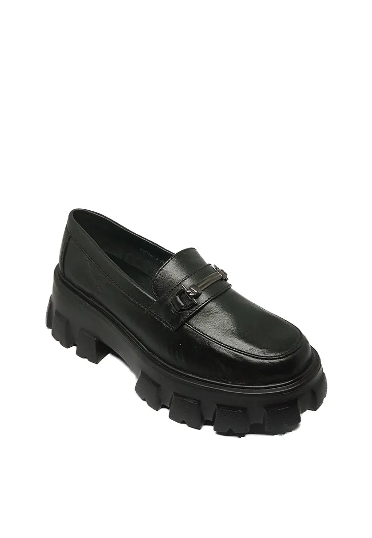 GRETA GENUINE LEATHER CHUNKY LOAFER