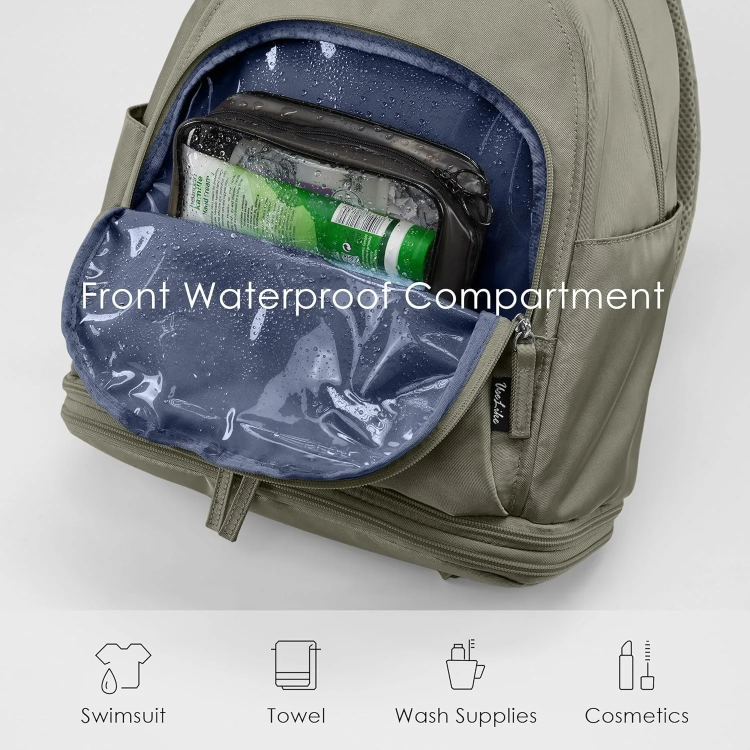 Gym Backpack for Women Small Gym bag with Expandable Shoe Compartment Waterproof Travel Backpack 26L