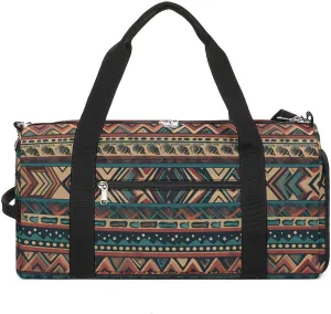 Gym Bags for Men Women Travel Duffle Bag Native American Lightweight Carryon Gymbag Sports Bag for Travel