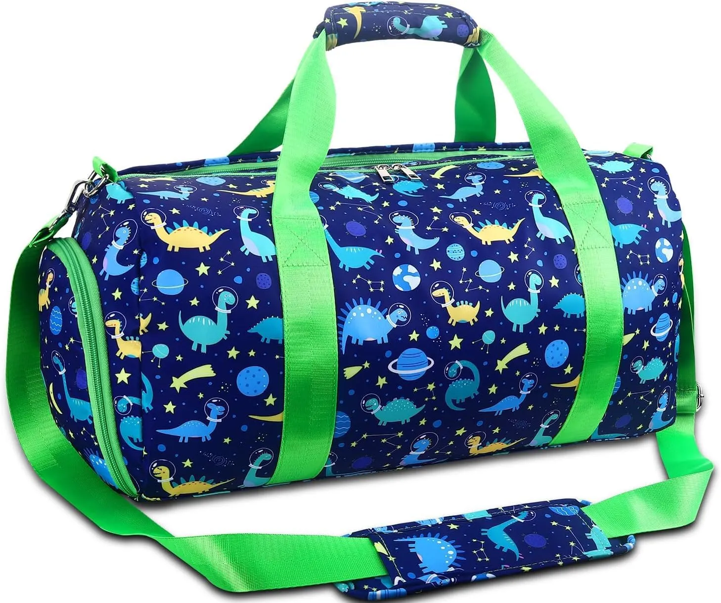 Gym Travel Duffle Bag for Girls - Gymnastics Sports Dance Bag with Shoe Compartment & Wet Pocket Panda Kids Travel Bag Teens Weekender Sleepover Carry On Bag