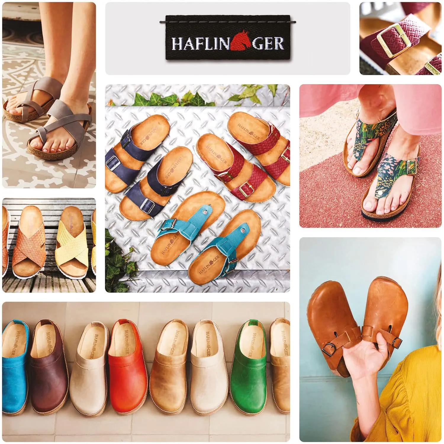 HAFLINGER GZB Felt Clogs Mules with Buckle Shoes Unisex