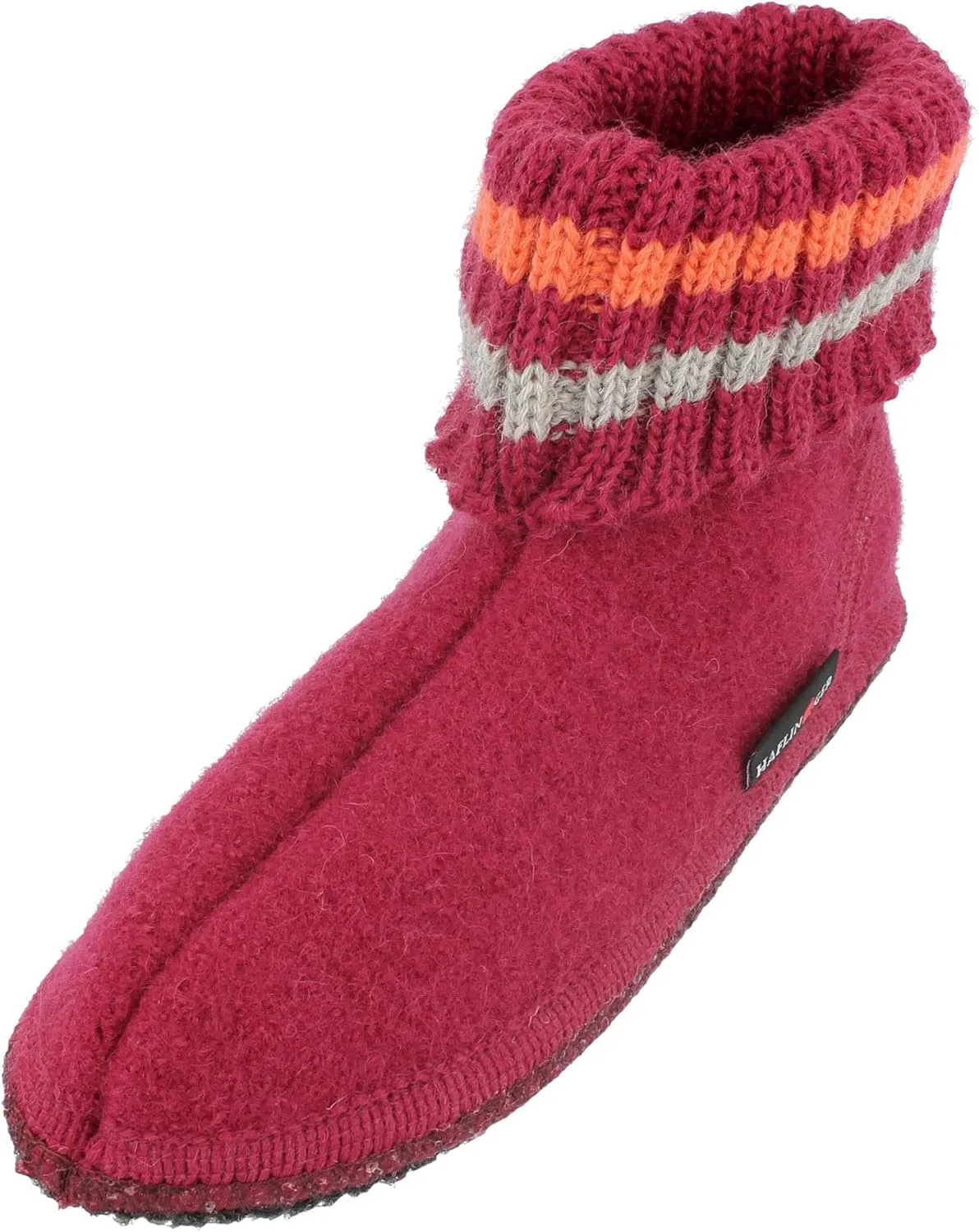 HAFLINGER Paul German Cottage Slippers with Collar Pure Wool Unisex