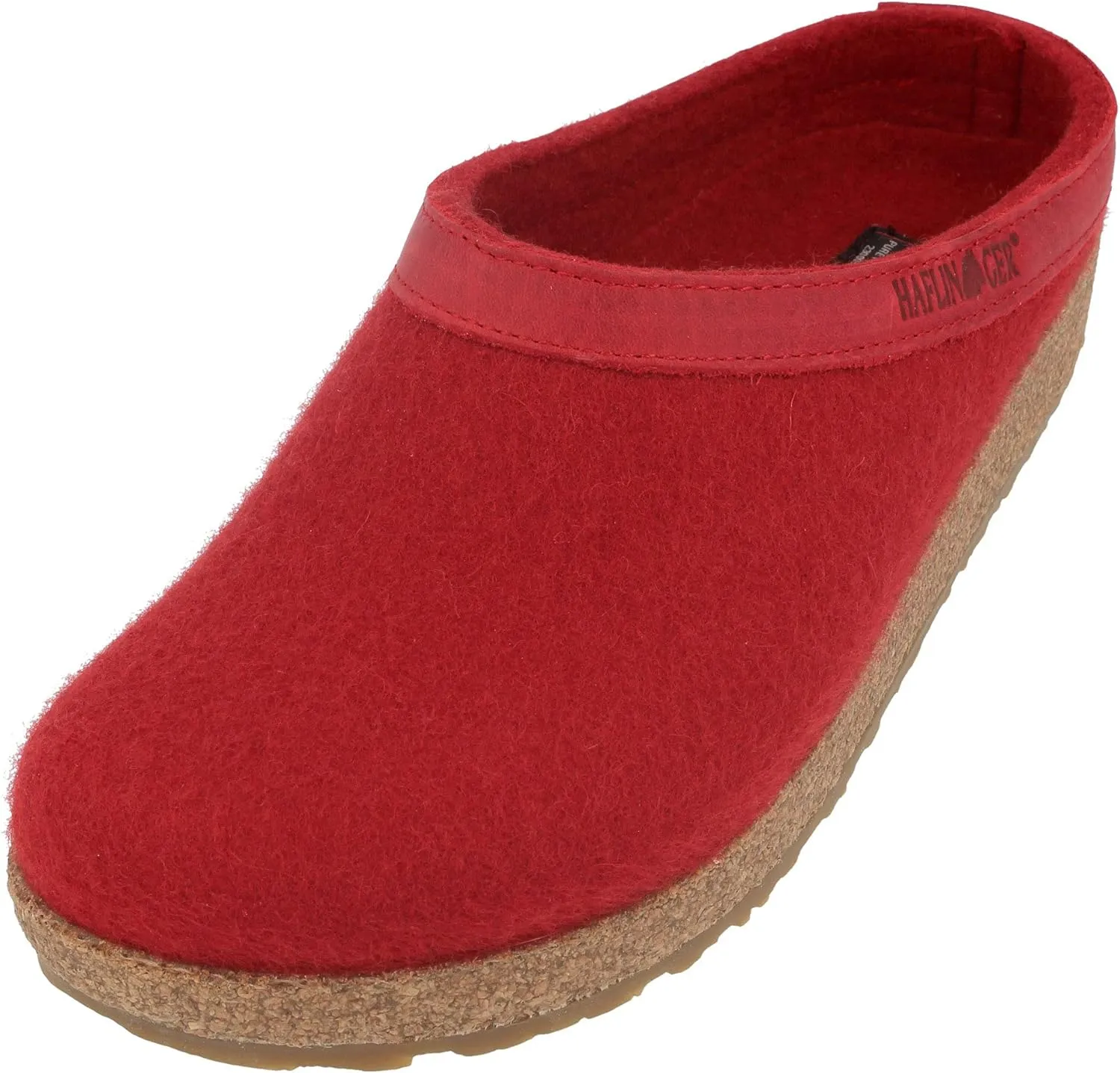 Haflinger Unisex GZL Leather Trim Grizzly Clog
