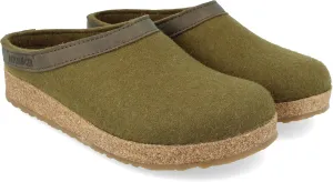 Haflinger Unisex GZL Leather Trim Grizzly Clog