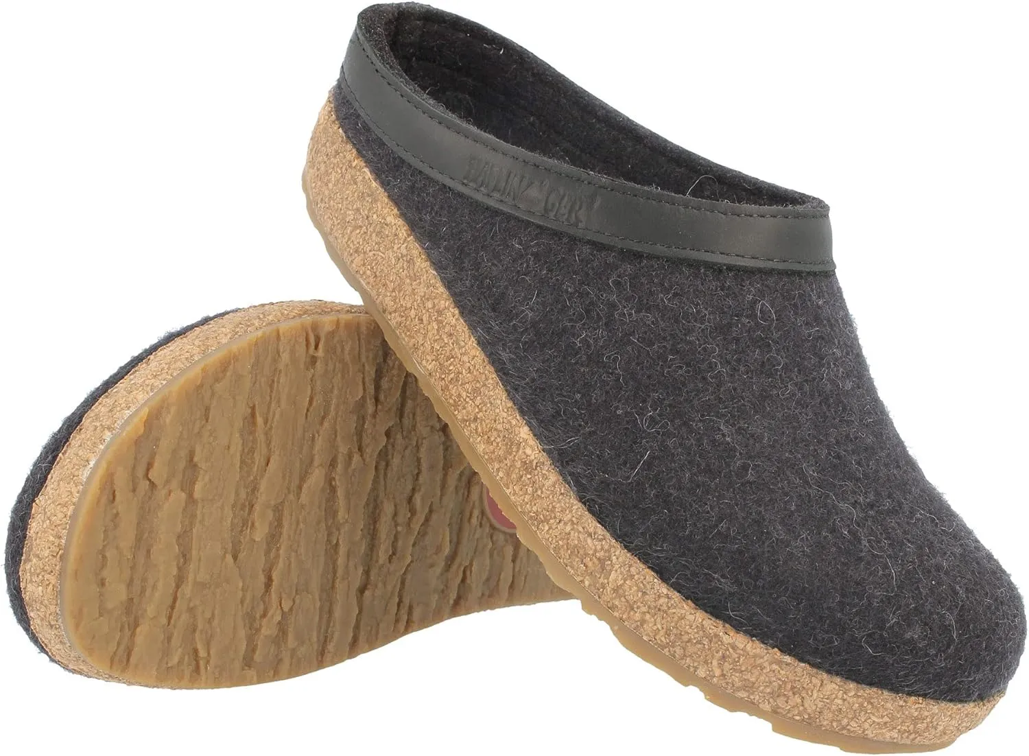 HAFLINGER Women's GZL Trimmed Wool Clogs