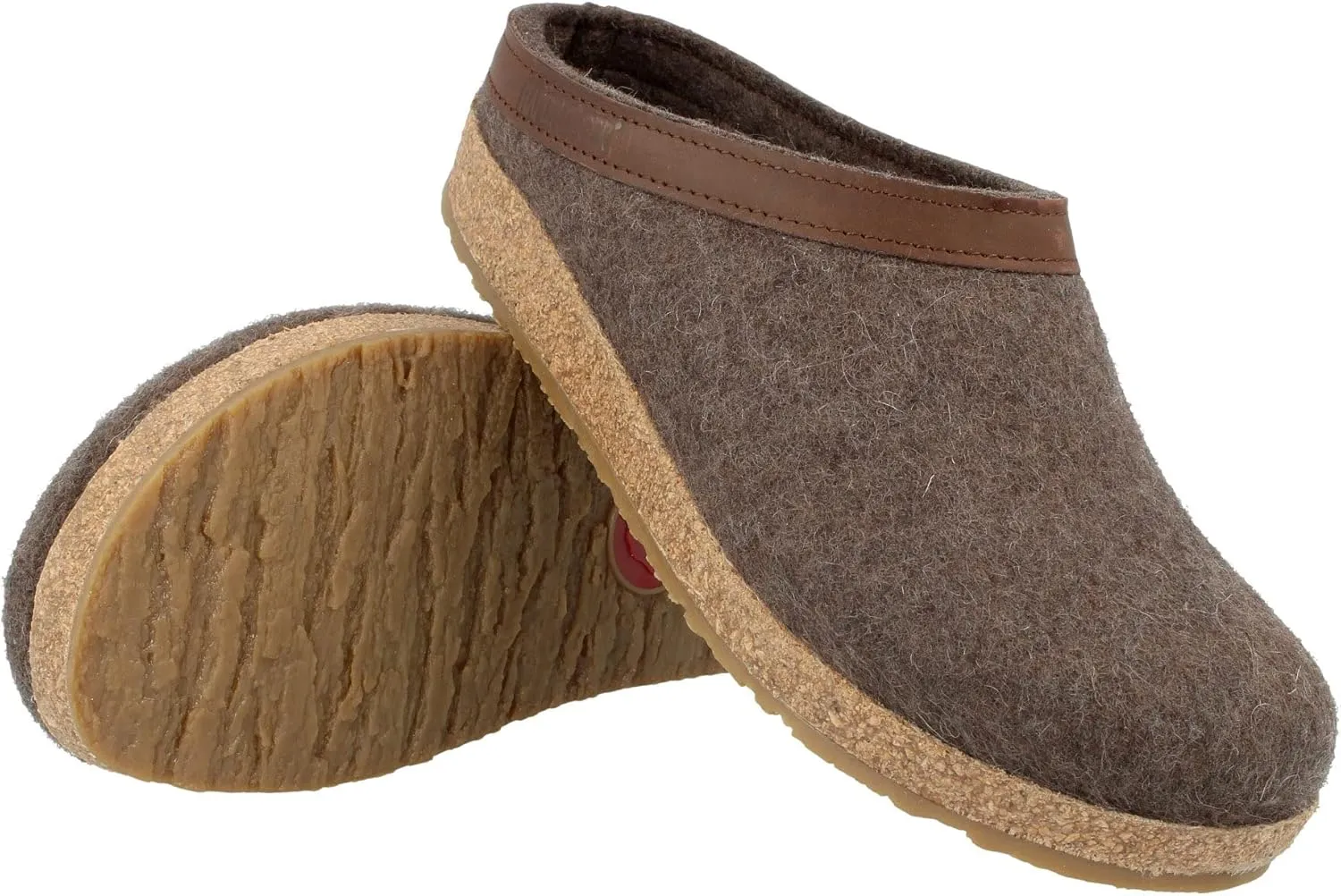 HAFLINGER Women's GZL Trimmed Wool Clogs