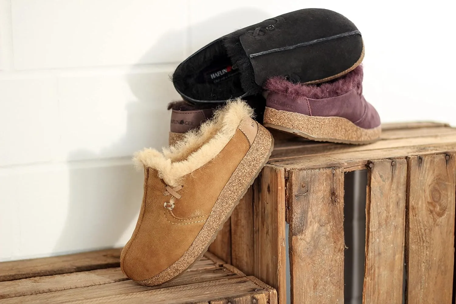 HAFLINGER Women's Saskatchewan Shearling Clogs