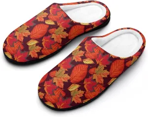 Halloween Green Eyes Black Birds Cats House Slippers For Woman Mens Memory Foam Bedroom Slippers Outdoor Slip-On Shoes