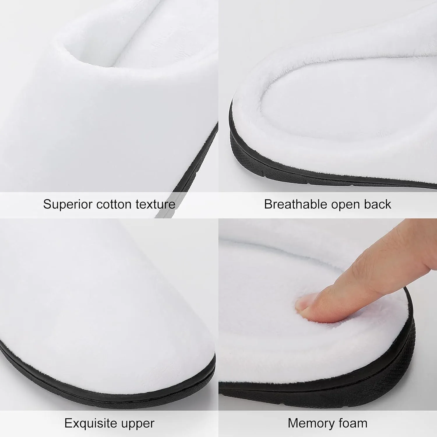 Halloween Green Eyes Black Birds Cats House Slippers For Woman Mens Memory Foam Bedroom Slippers Outdoor Slip-On Shoes