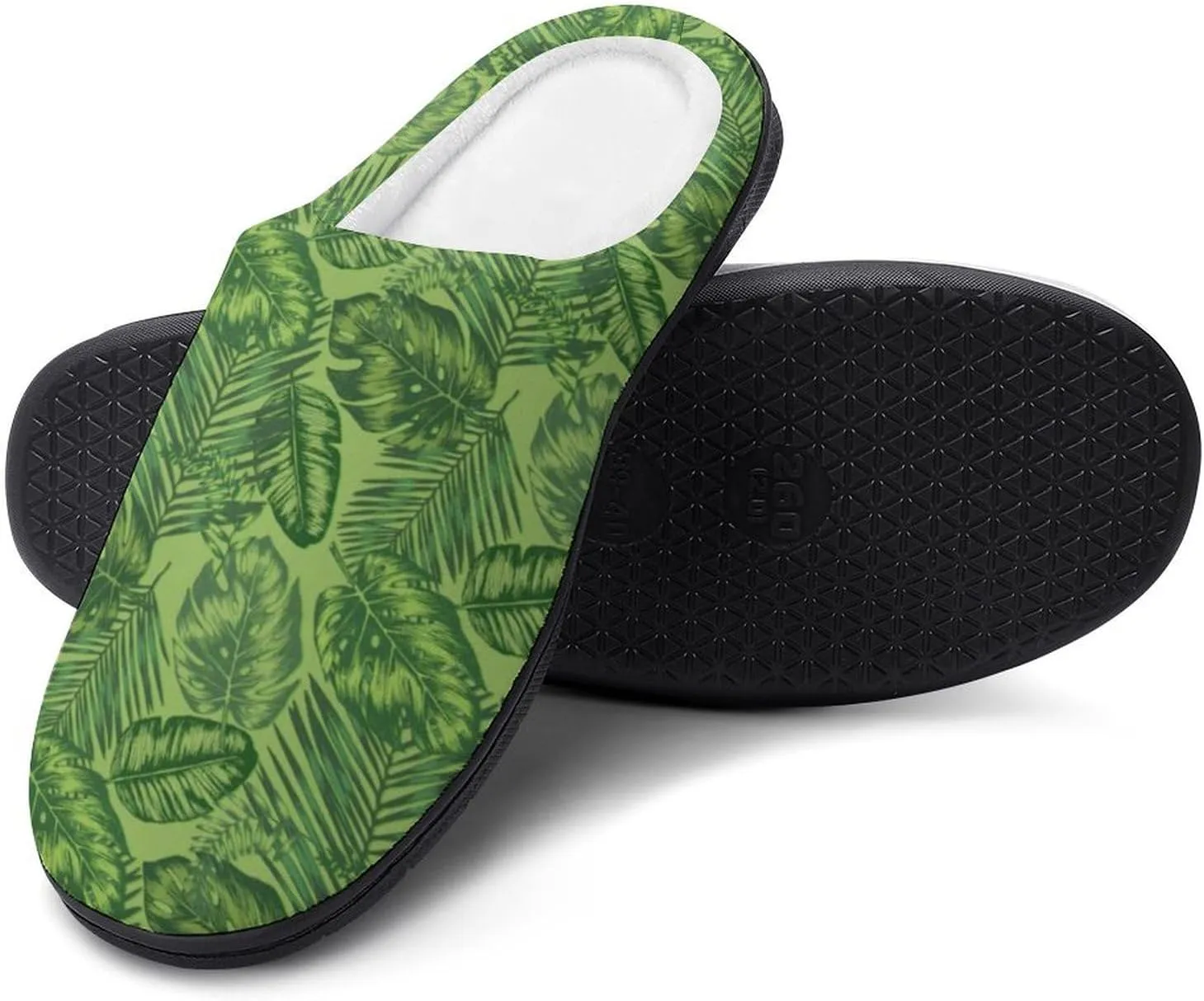 Halloween Slippers For Women Warm Cotton House Slippers Hard Sole Comfy Clog Slippers Slip-On Shoes Indoor Outdoor