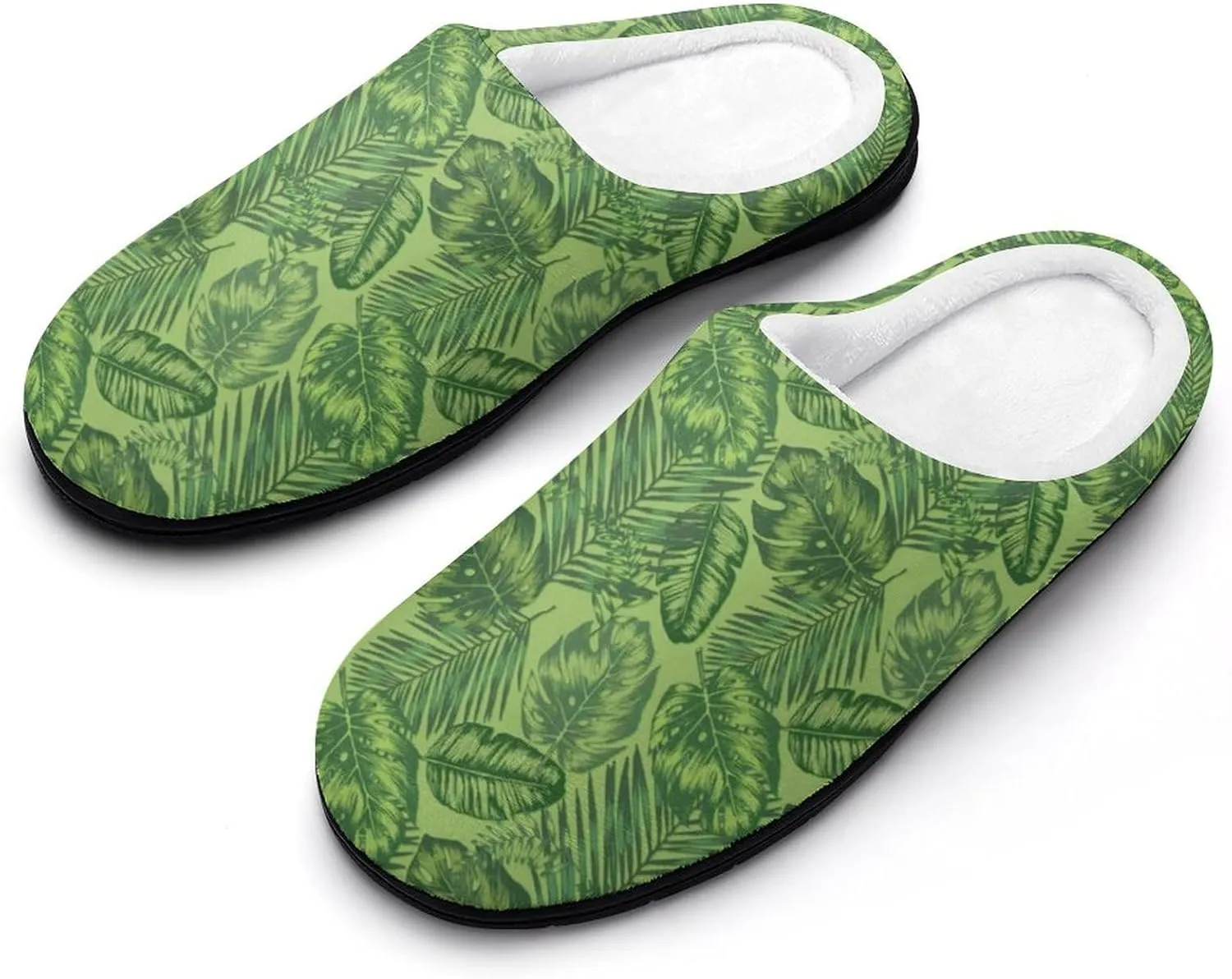 Halloween Slippers For Women Warm Cotton House Slippers Hard Sole Comfy Clog Slippers Slip-On Shoes Indoor Outdoor
