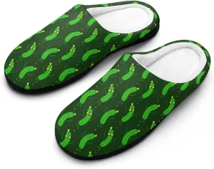 Halloween Slippers For Women Warm Memory Foam Cotton House Slippers Clogs Slippers Slip-On Shoes Indoors Outdoor