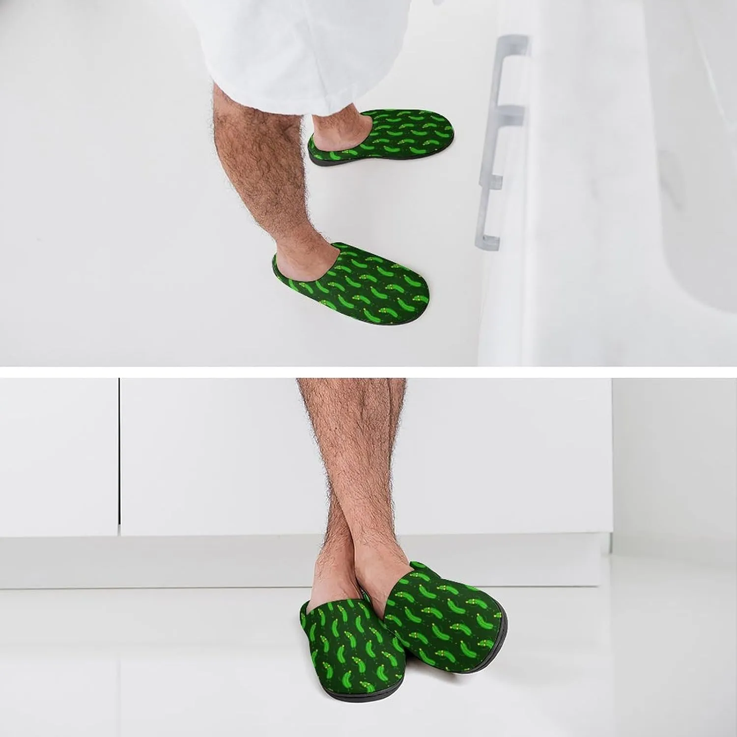 Halloween Slippers For Women Warm Memory Foam Cotton House Slippers Clogs Slippers Slip-On Shoes Indoors Outdoor