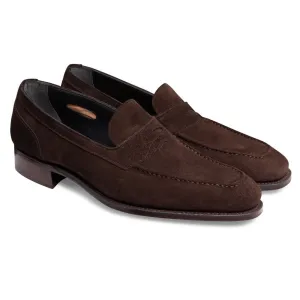 Handmade Brown Suede Dress Shoes for Men