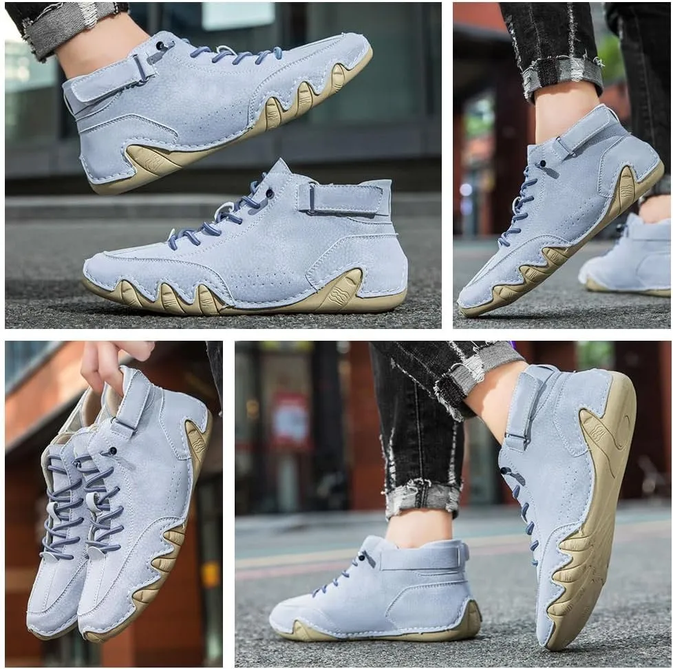Handmade high Boots Unisex Waterproof Orthopedic Hiking Sneakers, Lightweight Breathable Trail Shoes Non-Slip Outdoor Walking Casual Trainers