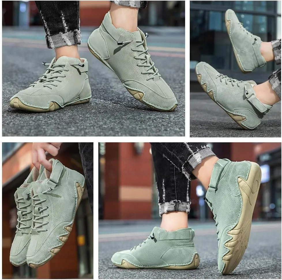 Handmade high Boots Unisex Waterproof Orthopedic Hiking Sneakers, Lightweight Breathable Trail Shoes Non-Slip Outdoor Walking Casual Trainers