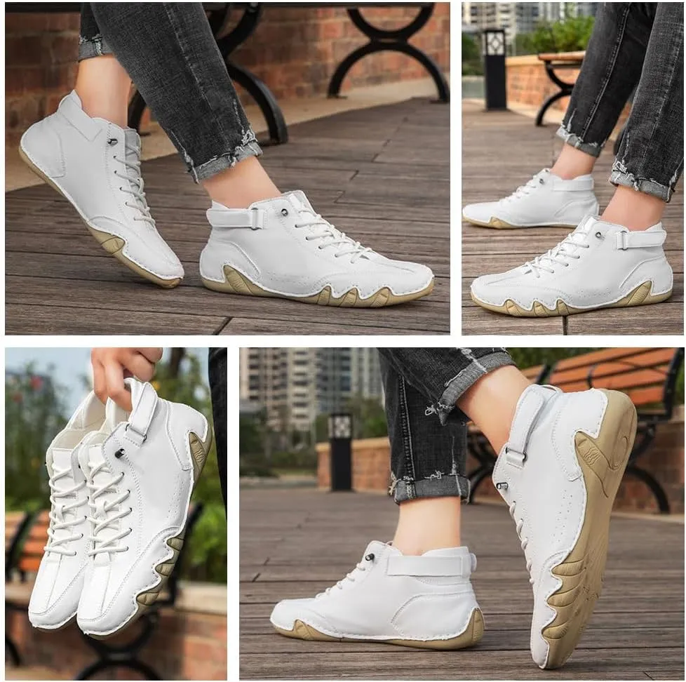 Handmade high Boots Unisex Waterproof Orthopedic Hiking Sneakers, Lightweight Breathable Trail Shoes Non-Slip Outdoor Walking Casual Trainers