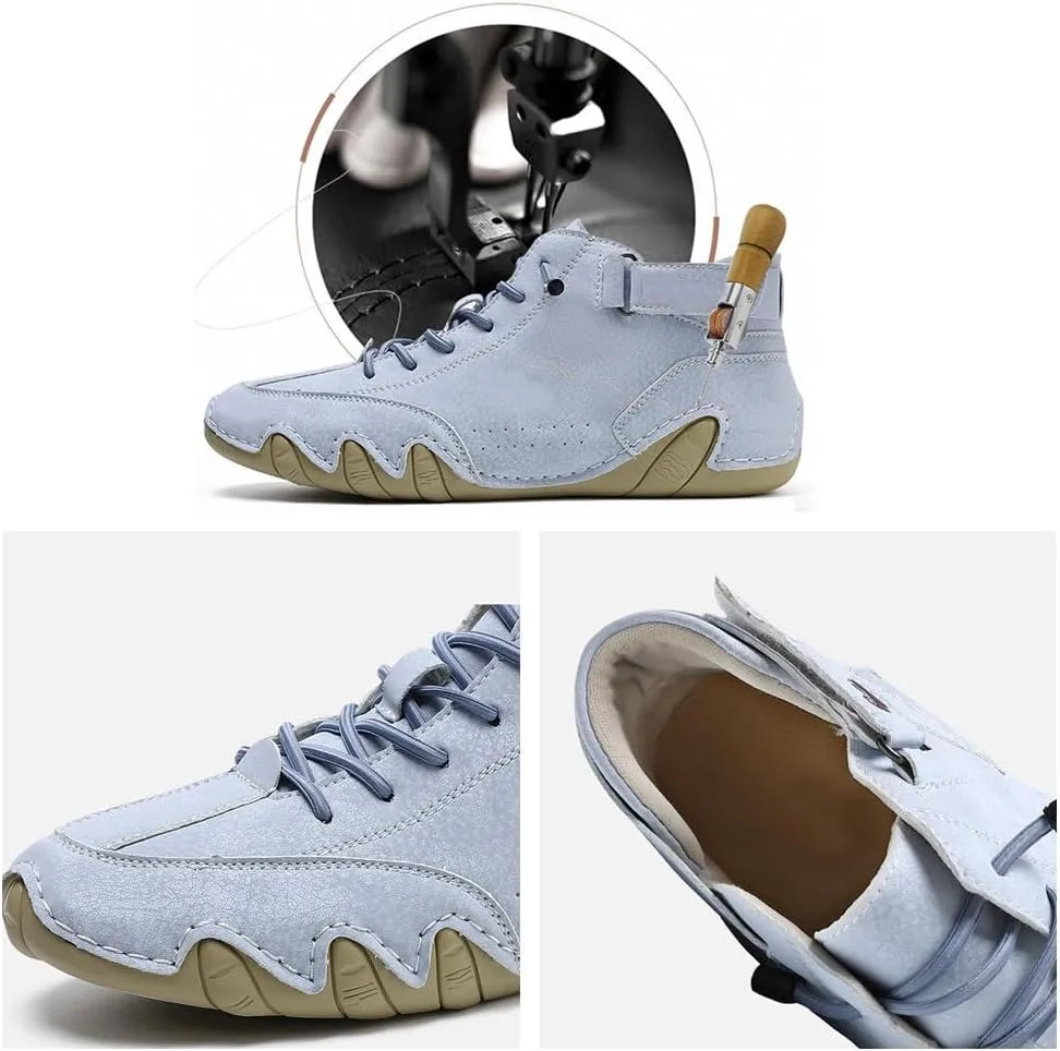 Handmade high Boots Unisex Waterproof Orthopedic Hiking Sneakers, Lightweight Breathable Trail Shoes Non-Slip Outdoor Walking Casual Trainers
