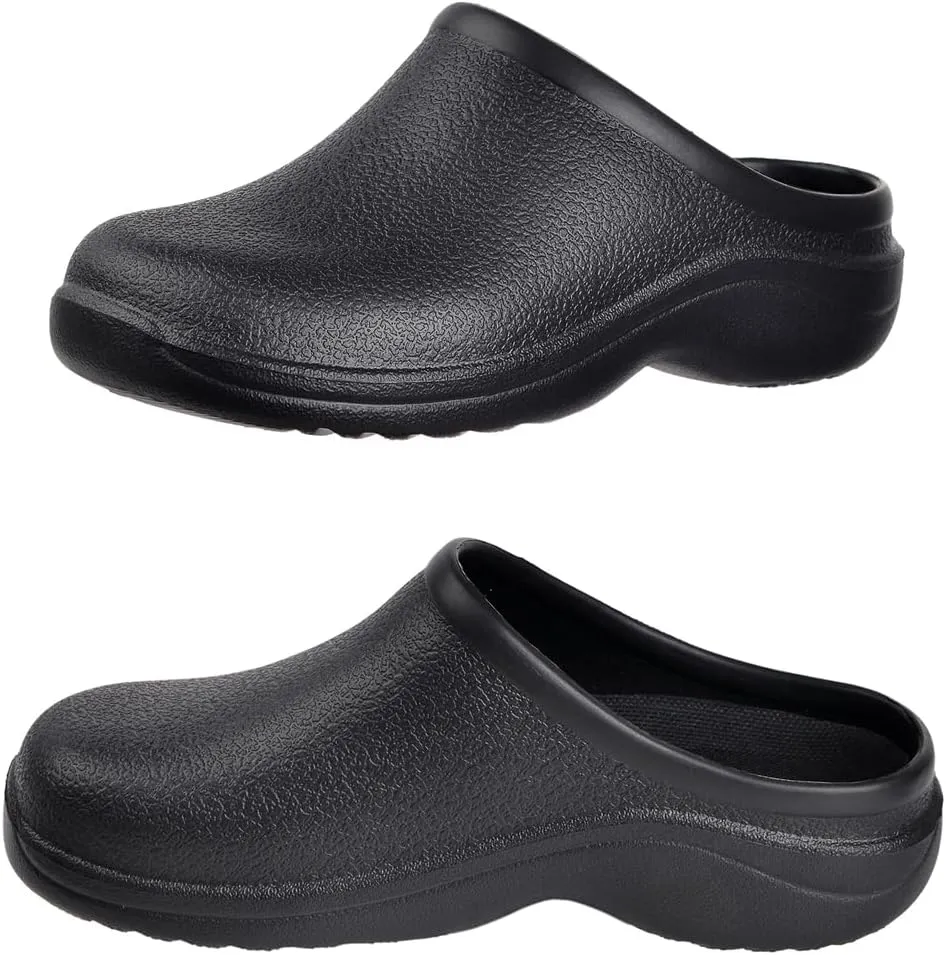 Harssidanzar Women's Clogs, Chef & Nurse Shoes, Slip On Garden Clogs HL209US