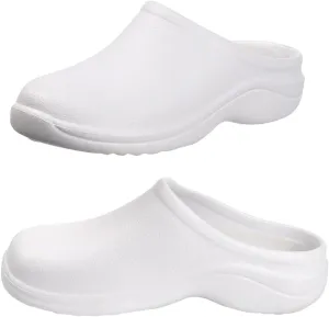 Harssidanzar Women's Clogs, Chef & Nurse Shoes, Slip On Garden Clogs HL209US