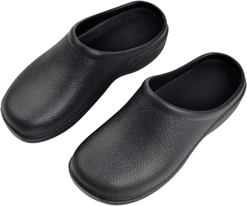 Harssidanzar Women's Clogs, Chef & Nurse Shoes, Slip On Garden Clogs HL209US