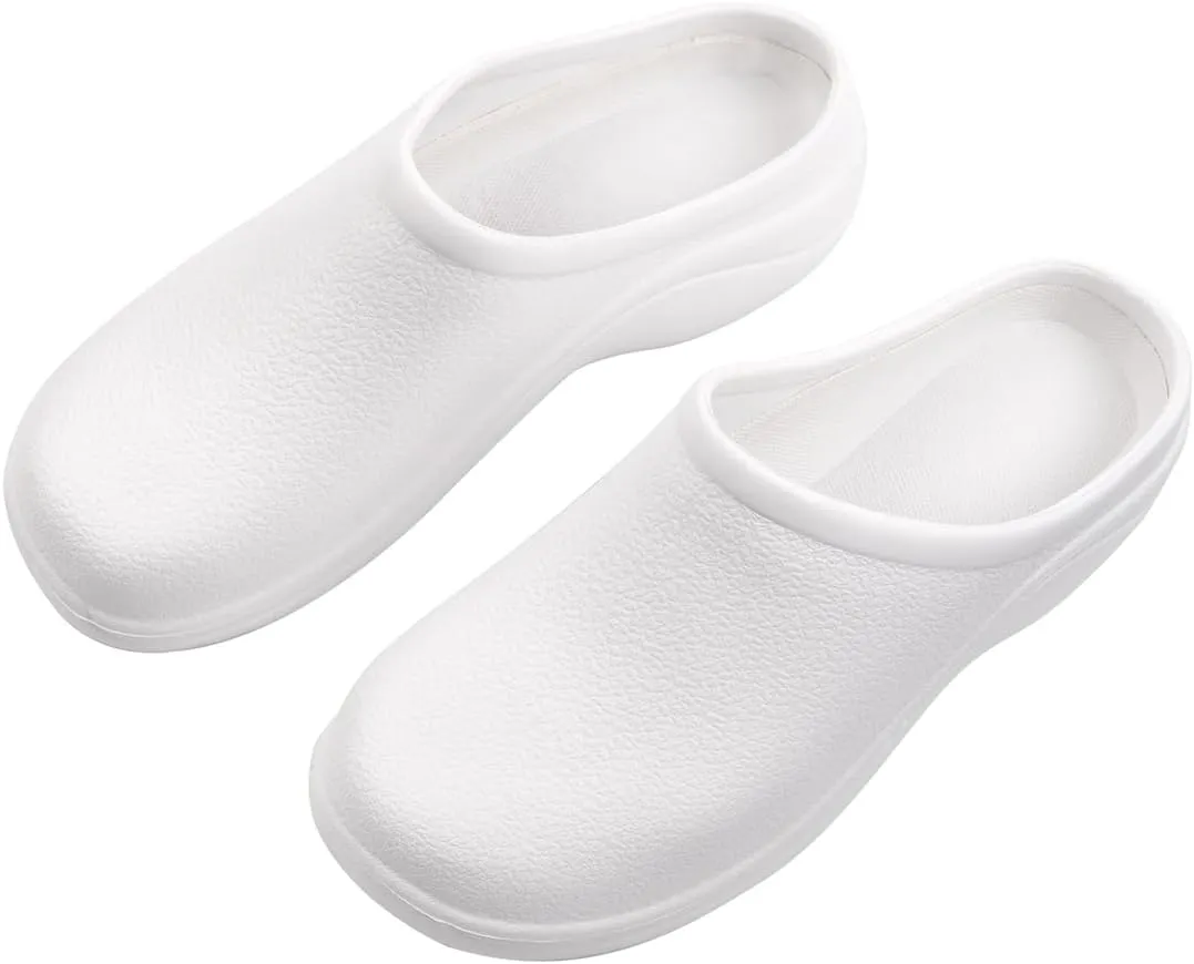 Harssidanzar Women's Clogs, Chef & Nurse Shoes, Slip On Garden Clogs HL209US
