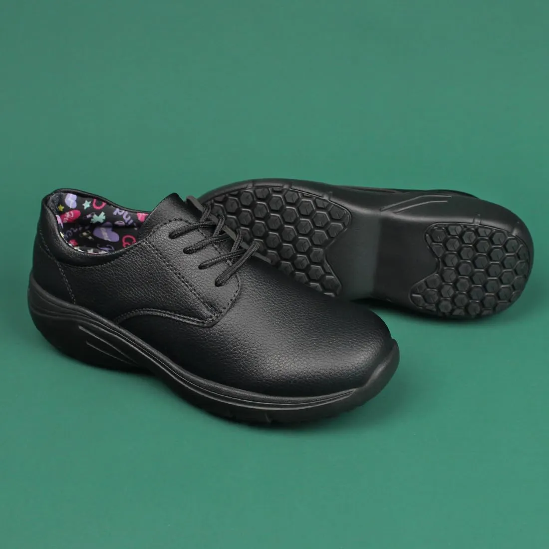Hawkwell Women's Slip Resistant Lightweight Nursing Shoes Comfortable Lace Up Work Shoes