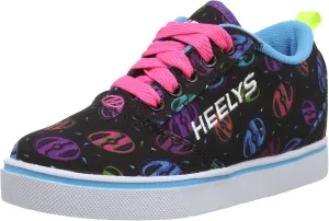 HEELYS Girls Pro 20 Prints Skate Sneaker Blk/Mlt 6 Medium US