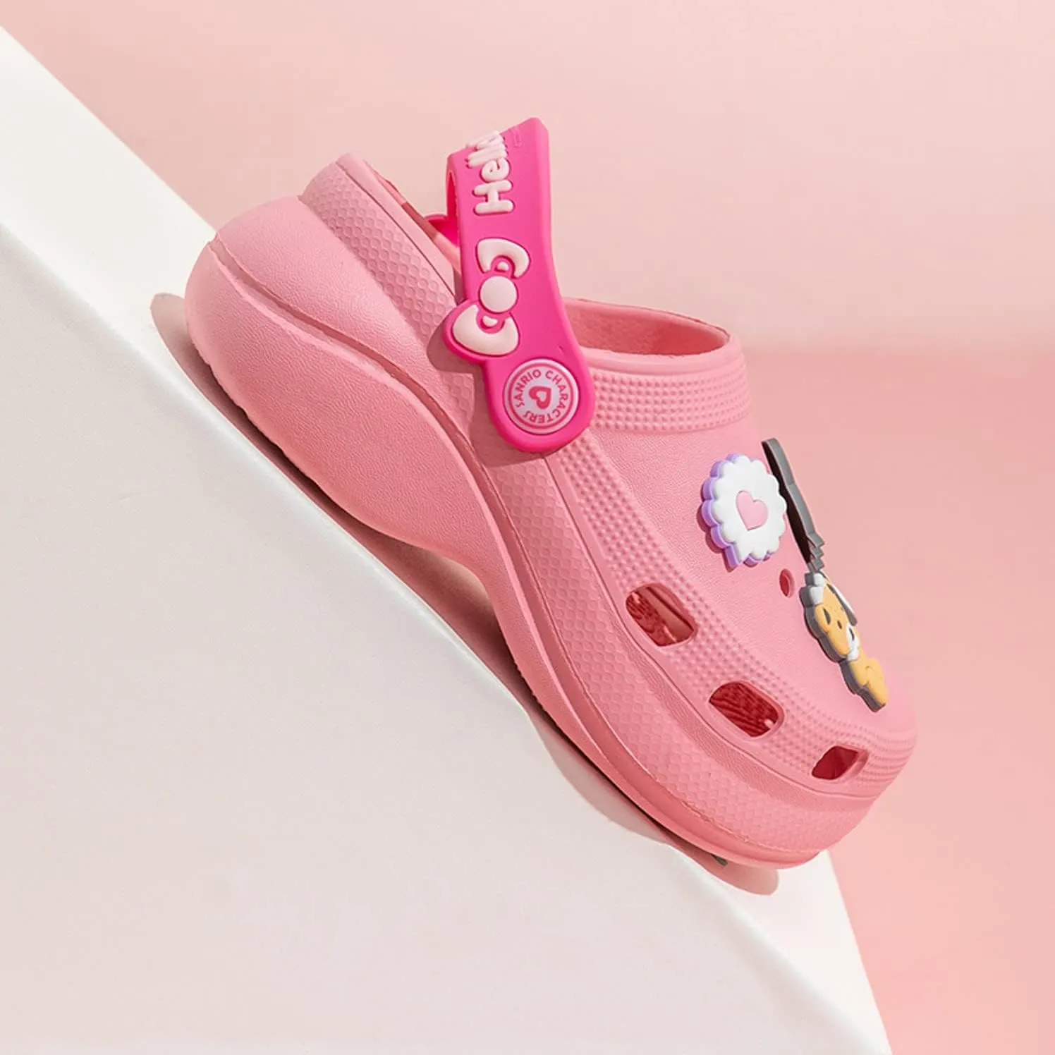 Hello Kitty Bears Clogs Slip on Water Shoes Casual Summer for Girls Toddlers Kids Children