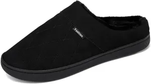 High-Density Mens Clog Slippers Two-Tone Cotton-Blen, Memory Foam bottom Warm House Slippers Suitable for Walking in the Park and Relaxing at Home.