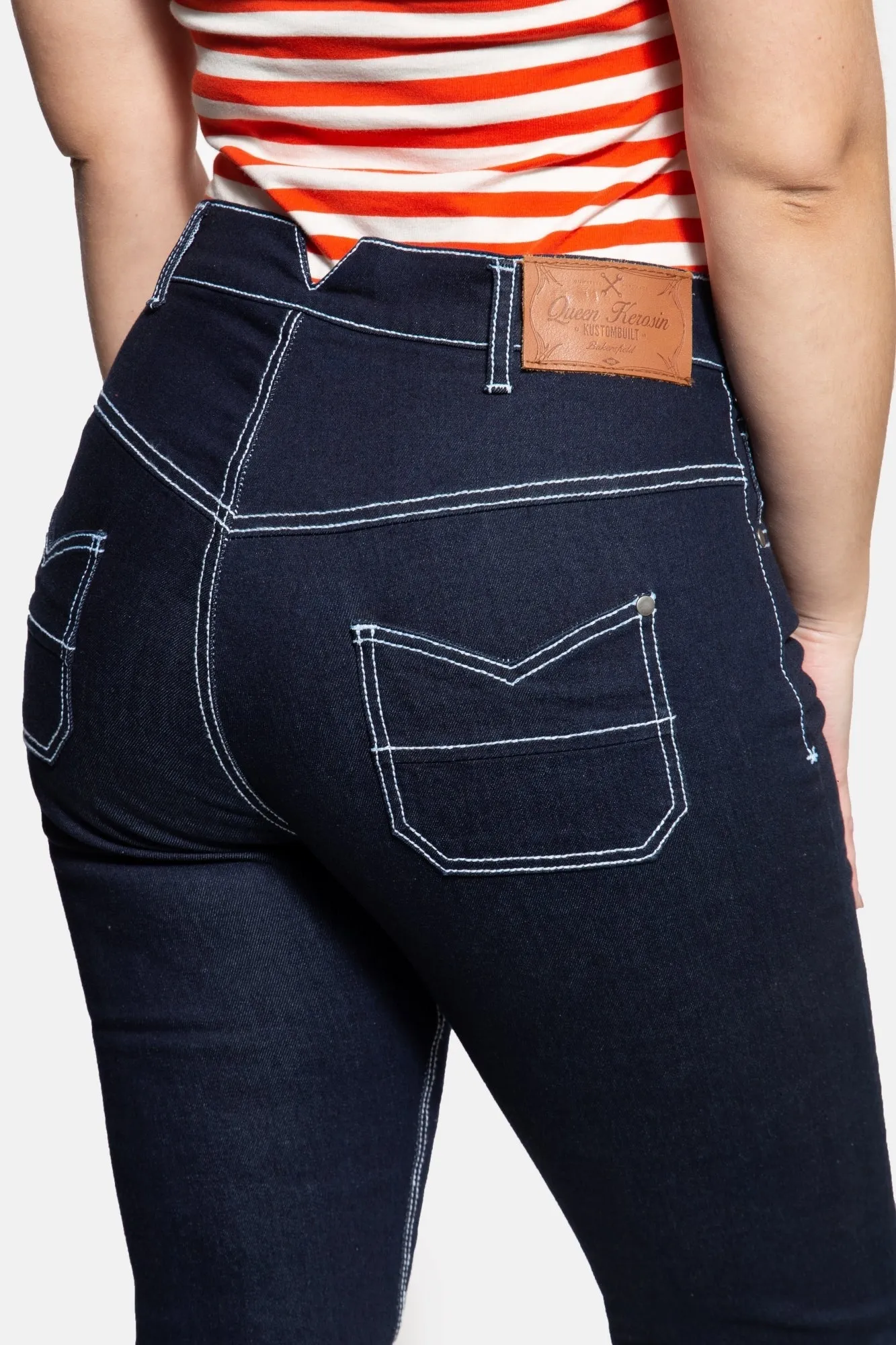 High Waist Slim Fit Capri Jeans «Betty»